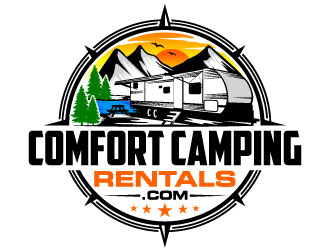 Comfort Camping Rentals logo design by Suvendu