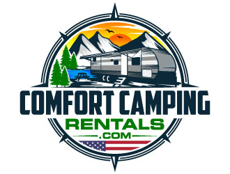 Comfort Camping Rentals logo design by Suvendu