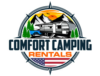 Comfort Camping Rentals logo design by Suvendu