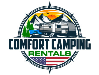 Comfort Camping Rentals logo design by Suvendu