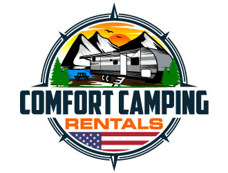 Comfort Camping Rentals logo design by Suvendu