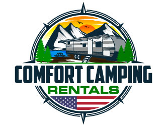 Comfort Camping Rentals logo design by Suvendu