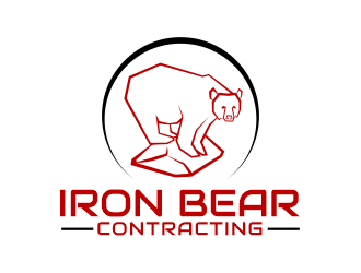 Iron bear contracting  logo design by Gwerth