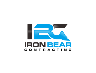 Iron bear contracting  logo design by kimora
