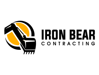 Iron bear contracting  logo design by JessicaLopes