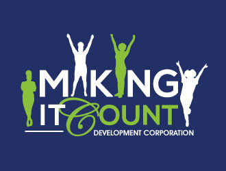 Making it Count Community Development Corporation  logo design by invento