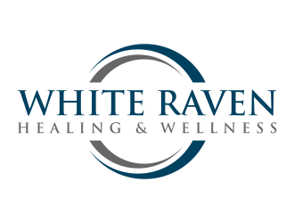 White Raven Healing & Wellness logo design by p0peye