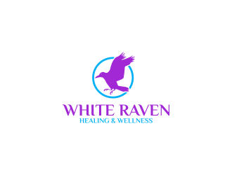 White Raven Healing & Wellness logo design by RIANW