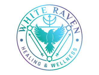 White Raven Healing & Wellness logo design by MonkDesign