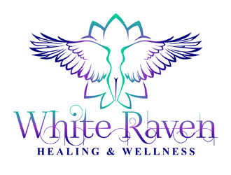 White Raven Healing & Wellness logo design by DreamLogoDesign