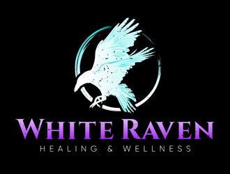 White Raven Healing & Wellness logo design by DreamLogoDesign