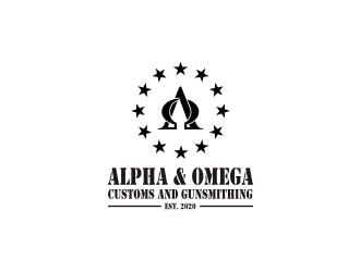 Alpha & Omega Customs and Gunsmithing logo design by hopee