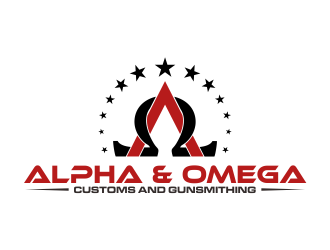 Alpha & Omega Customs and Gunsmithing logo design by qqdesigns