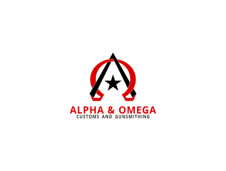 Alpha &amp; Omega Customs and Gunsmithing logo design by novilla