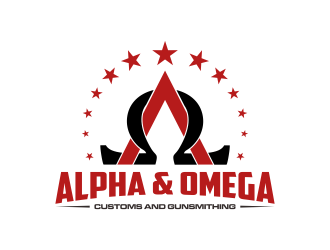 Alpha & Omega Customs and Gunsmithing logo design by qqdesigns