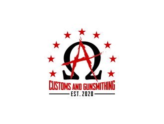 Alpha &amp; Omega Customs and Gunsmithing logo design by Jhonb