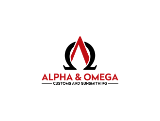 Alpha & Omega Customs and Gunsmithing logo design by RIANW
