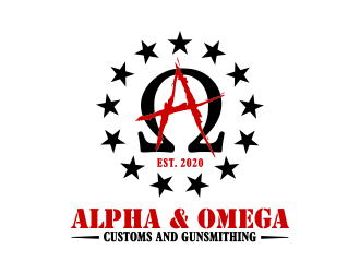 Alpha & Omega Customs and Gunsmithing logo design by done