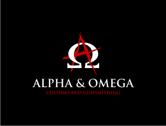 Alpha & Omega Customs and Gunsmithing logo design by Adundas