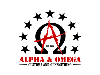 Alpha & Omega Customs and Gunsmithing logo design by done