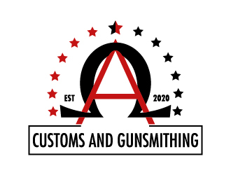 Alpha & Omega Customs and Gunsmithing logo design by pilKB