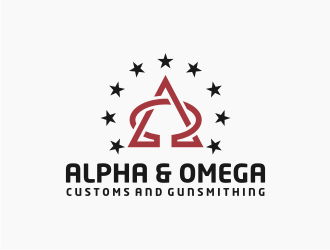 Alpha & Omega Customs and Gunsmithing logo design by veter