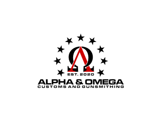 Alpha & Omega Customs and Gunsmithing logo design by blessings