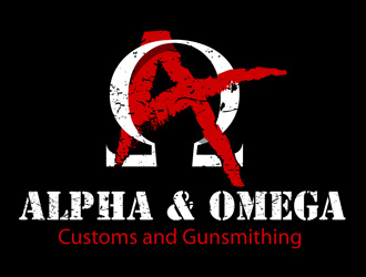 Alpha & Omega Customs and Gunsmithing logo design by DreamLogoDesign
