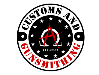 Alpha & Omega Customs and Gunsmithing logo design by DreamLogoDesign