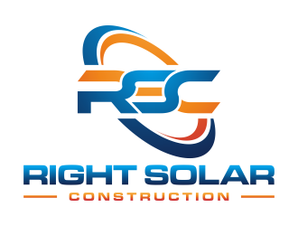 Right Solar Construction logo design by p0peye