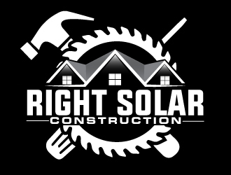 Right Solar Construction logo design by AamirKhan
