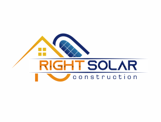 Right Solar Construction logo design by Razzi