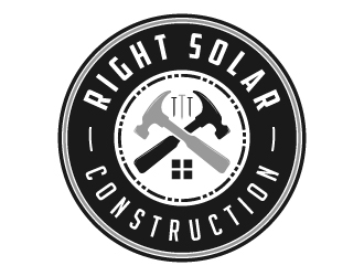 Right Solar Construction logo design by akilis13