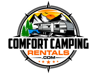 Comfort Camping Rentals logo design by Suvendu