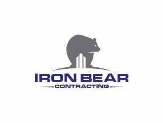 Iron bear contracting  logo design by usef44