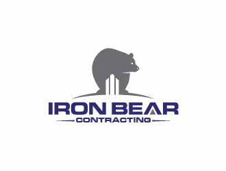 Iron bear contracting  logo design by usef44