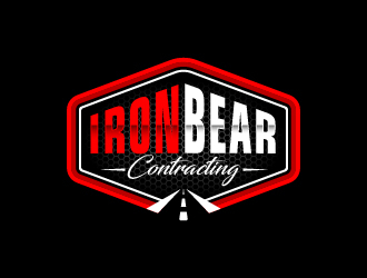 Iron bear contracting  logo design by pambudi