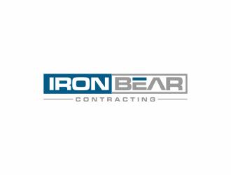 Iron bear contracting  logo design by afra_art