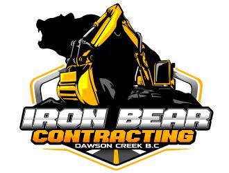 Iron bear contracting  logo design by veron