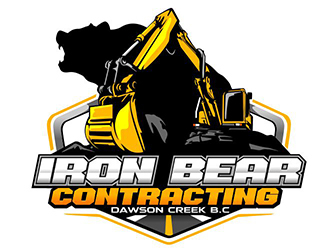 Iron bear contracting  logo design by veron