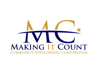 Making it Count Community Development Corporation  logo design by Gwerth