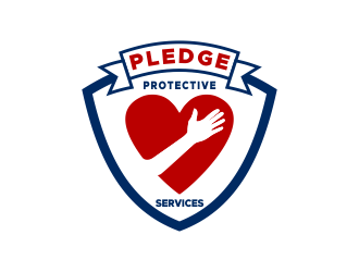PLEDGE PROTECTIVE SERVICES logo design by done