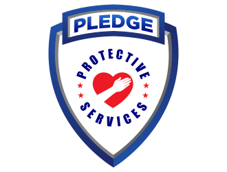 PLEDGE PROTECTIVE SERVICES logo design by jm77788