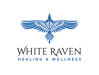 White Raven Healing & Wellness logo design by cybil