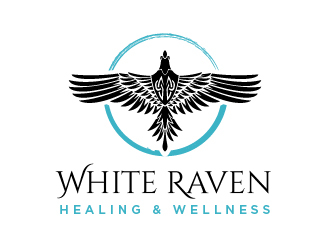 White Raven Healing & Wellness logo design by cybil