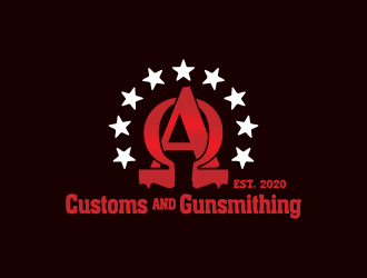 Alpha & Omega Customs and Gunsmithing logo design by GETT