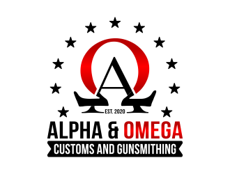 Alpha &amp; Omega Customs and Gunsmithing logo design by graphicstar