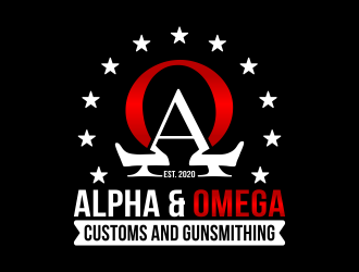 Alpha & Omega Customs and Gunsmithing logo design by graphicstar