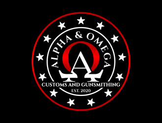 Alpha & Omega Customs and Gunsmithing logo design by graphicstar