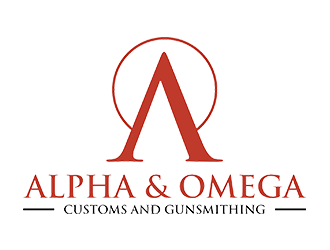 Alpha & Omega Customs and Gunsmithing logo design by EkoBooM